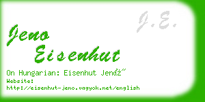 jeno eisenhut business card